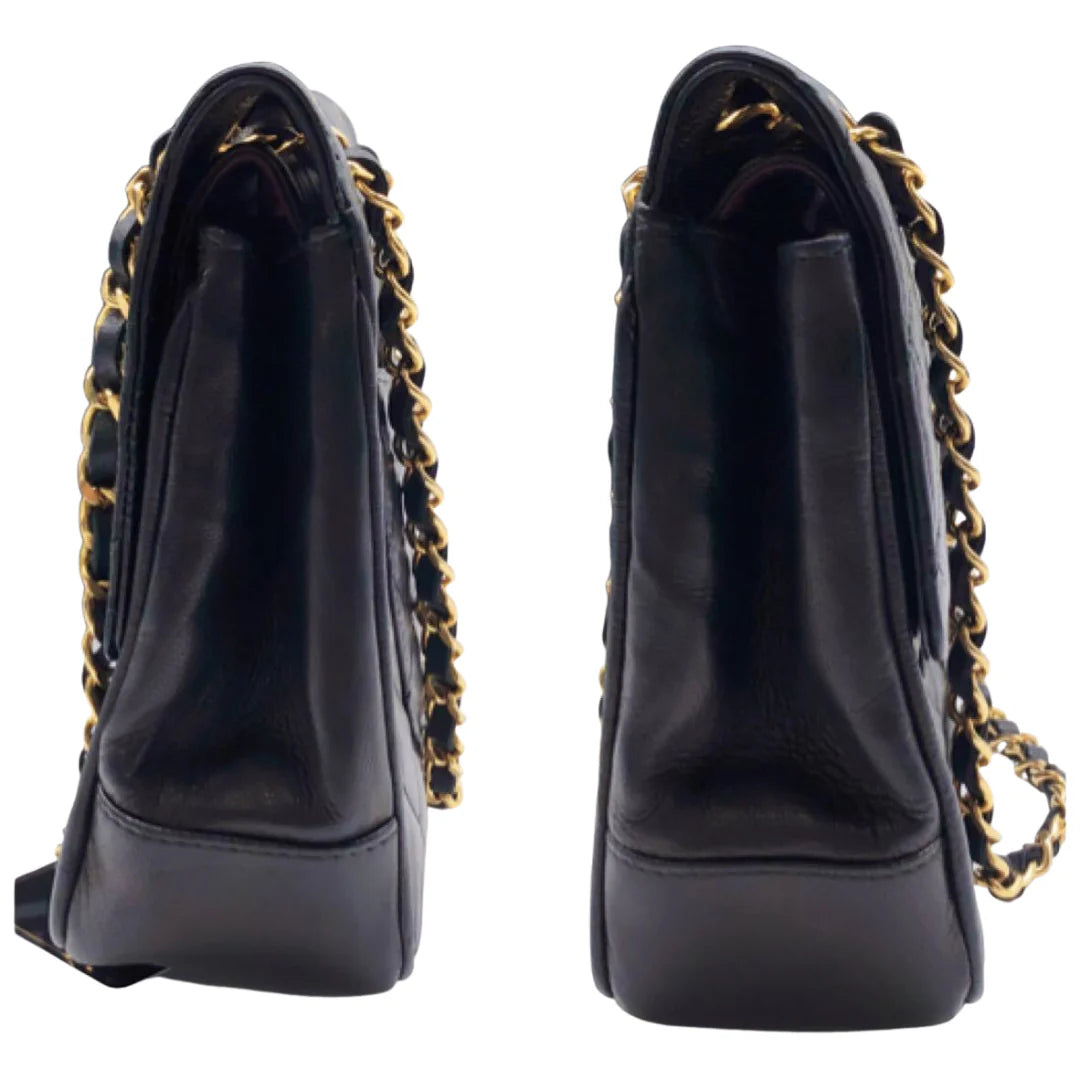 Chanel Klassisk Flap Taske med 24K Guldhardware – Vintage