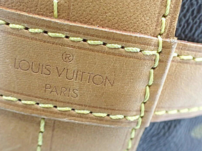 Louis Vuitton Noé – sideprofil med justerbar læderrem og klassiske LV-syninger