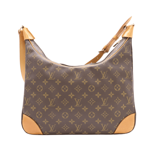 Bagside af Louis Vuitton Boulogne taske med monogram canvas