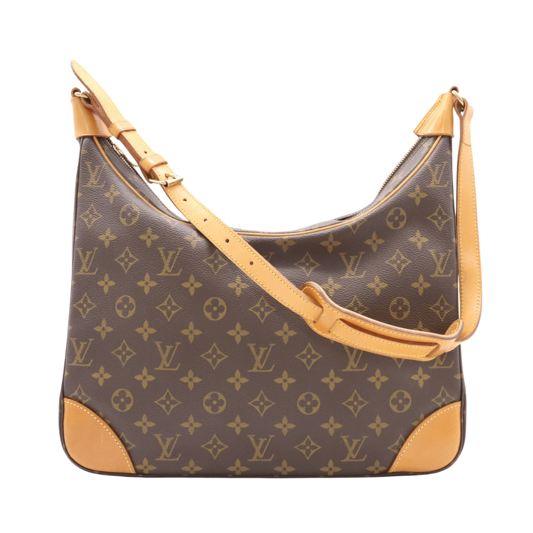 Louis Vuitton Boulogne skuldertaske i monogram canvas front