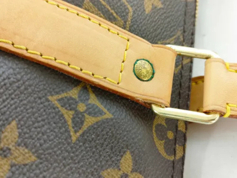 Louis Vuitton Keepall 45 Monogram – Vachetta-håndtag detalje