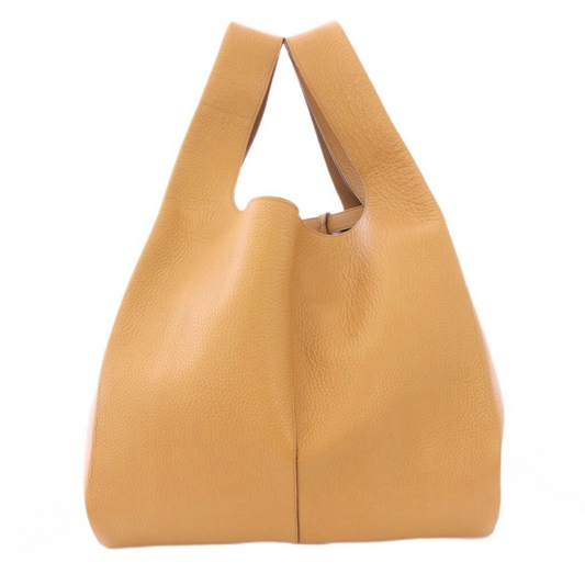 Mulberry Portobello Tote brun læder set forfra – eksklusiv skuldertaske