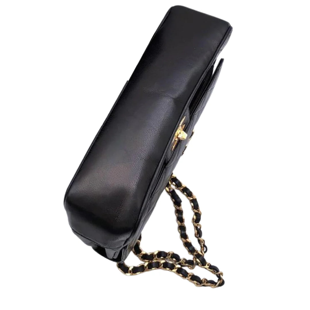 Small Chanel Klassisk Medium Dobbelt Flap Taske med 24K Guldhardware – Vintage