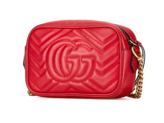 Gucci GG Marmont taske rød – bagside