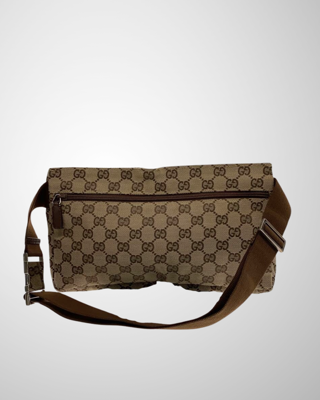 Gucci GG Supreme Belt Bag – bagside med lynlåslomme