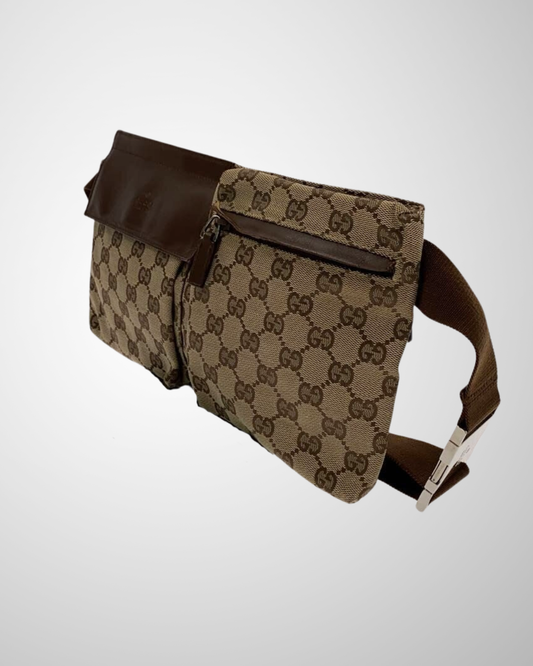 Gucci GG Supreme Belt Bag - crossbody bæltetaske – skrå vinkel