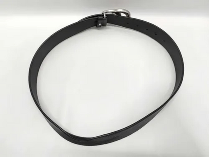 Gucci Marmont bælte, sølv – set i fuld længde