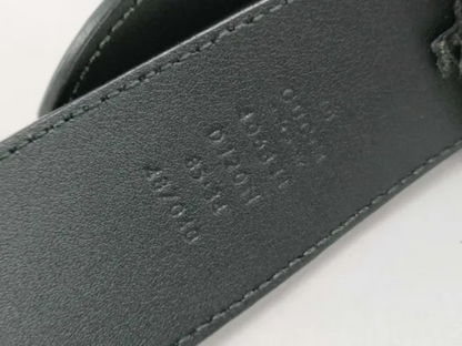 Gucci Marmont bælte, sølv – stemplet logo på bagsiden af læderet
