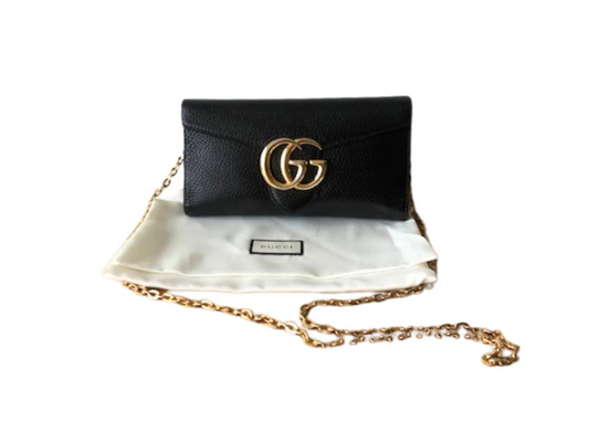 Gucci Marmont pung sort – set forfra