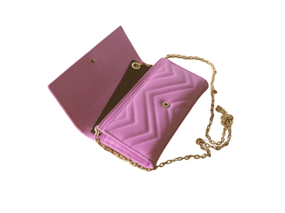 Gucci Marmont pung pink – åbnet med kortrum