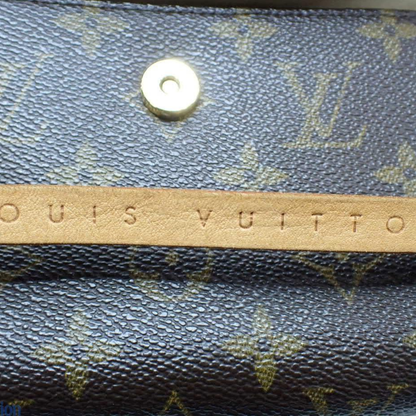 Louis Vuitton logo og læderdetalje på Florentine Pochette M51855