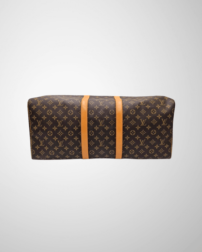 Bund af Louis Vuitton Keepall 55 med monogram canvas