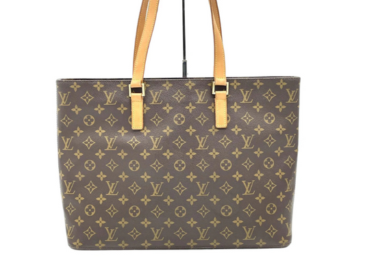 Louis Vuitton Luco Tote monogram canvas shopper taske – preloved luksustaske til damer med lange læderhåndtag