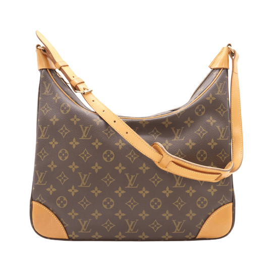Louis Vuitton Boulogne skuldertaske i monogram canvas front
