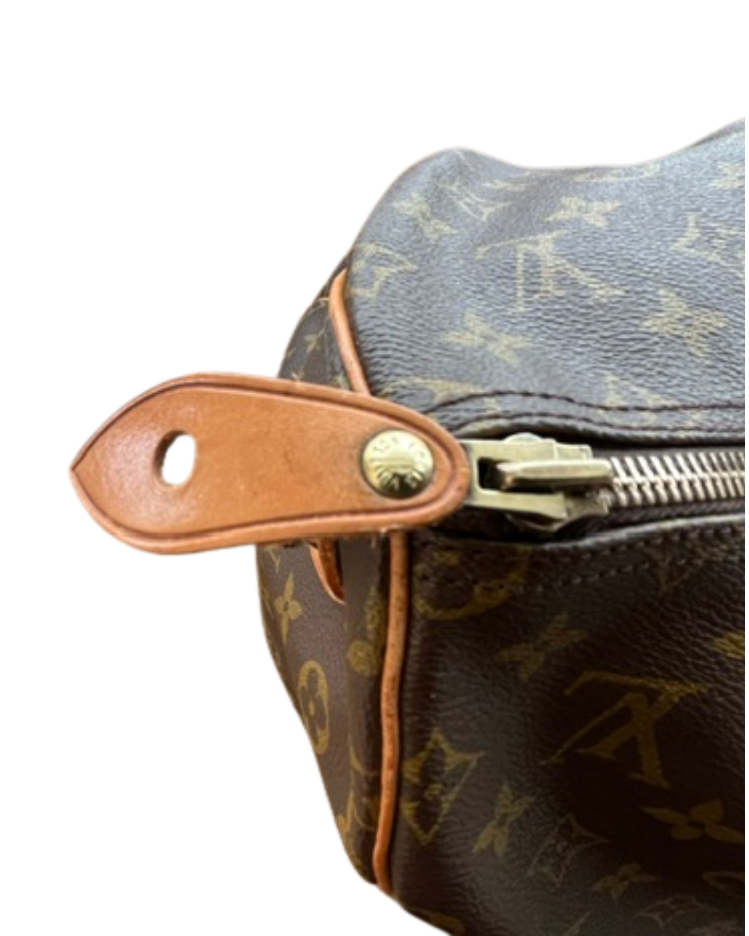 Louis Vuitton Keepall 55 vintage 1982 – lynlåsmærke i læder