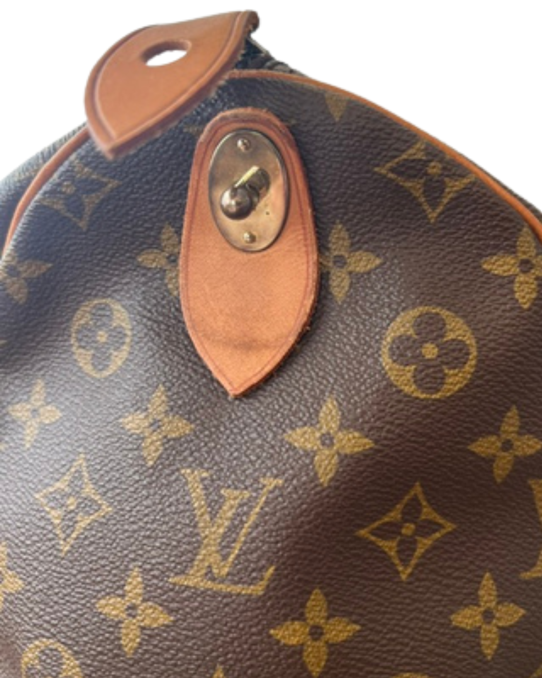 Louis Vuitton Keepall 55 vintage 1982 – toplukning og messing hardware