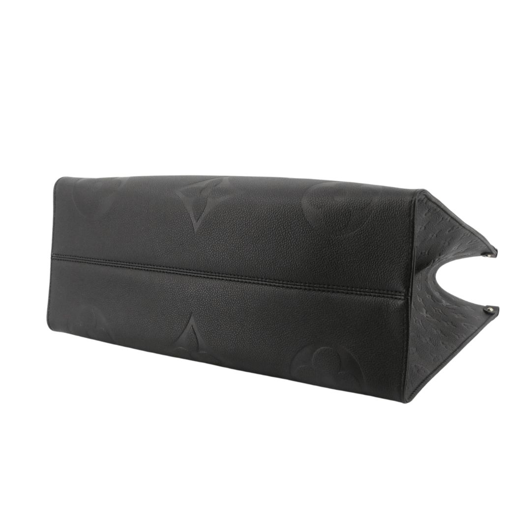 Louis Vuitton OnTheGo GM Empreinte sort – bund og hjørner