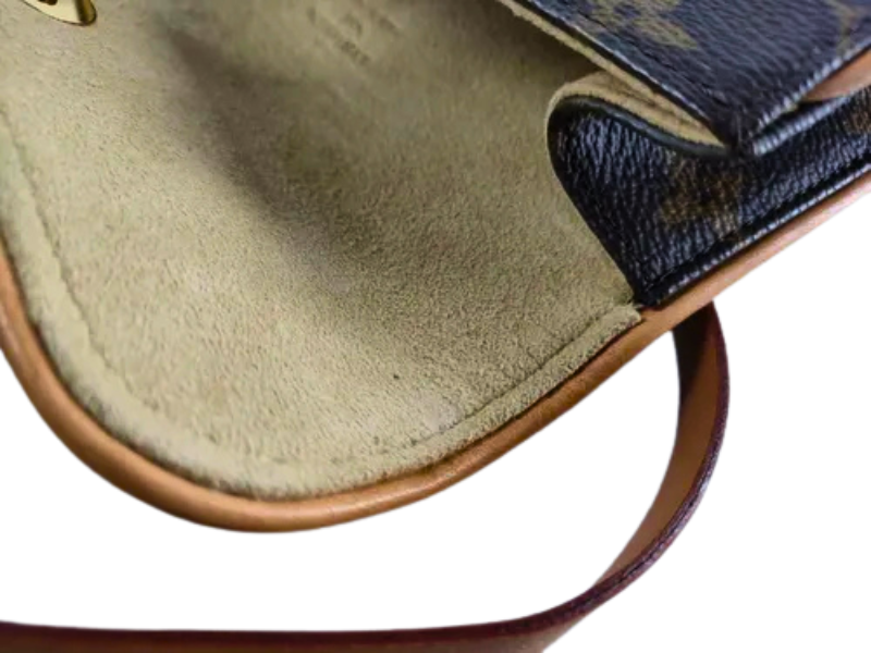 Louis Vuitton Pochette Florentine monogram – vachetta detalje