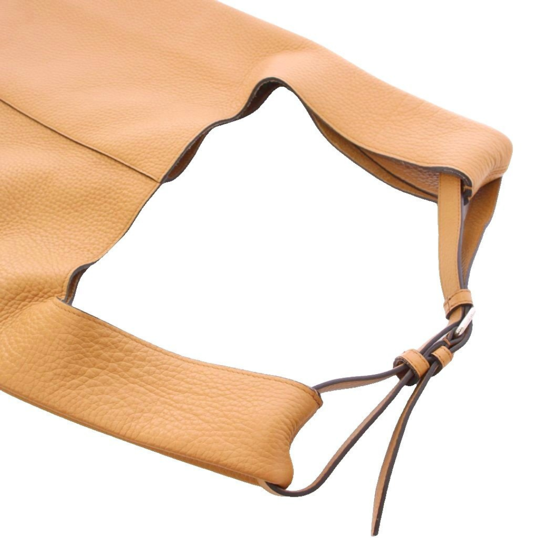 Mulberry Portobello Tote håndtag i brunt læder – detaljebillede