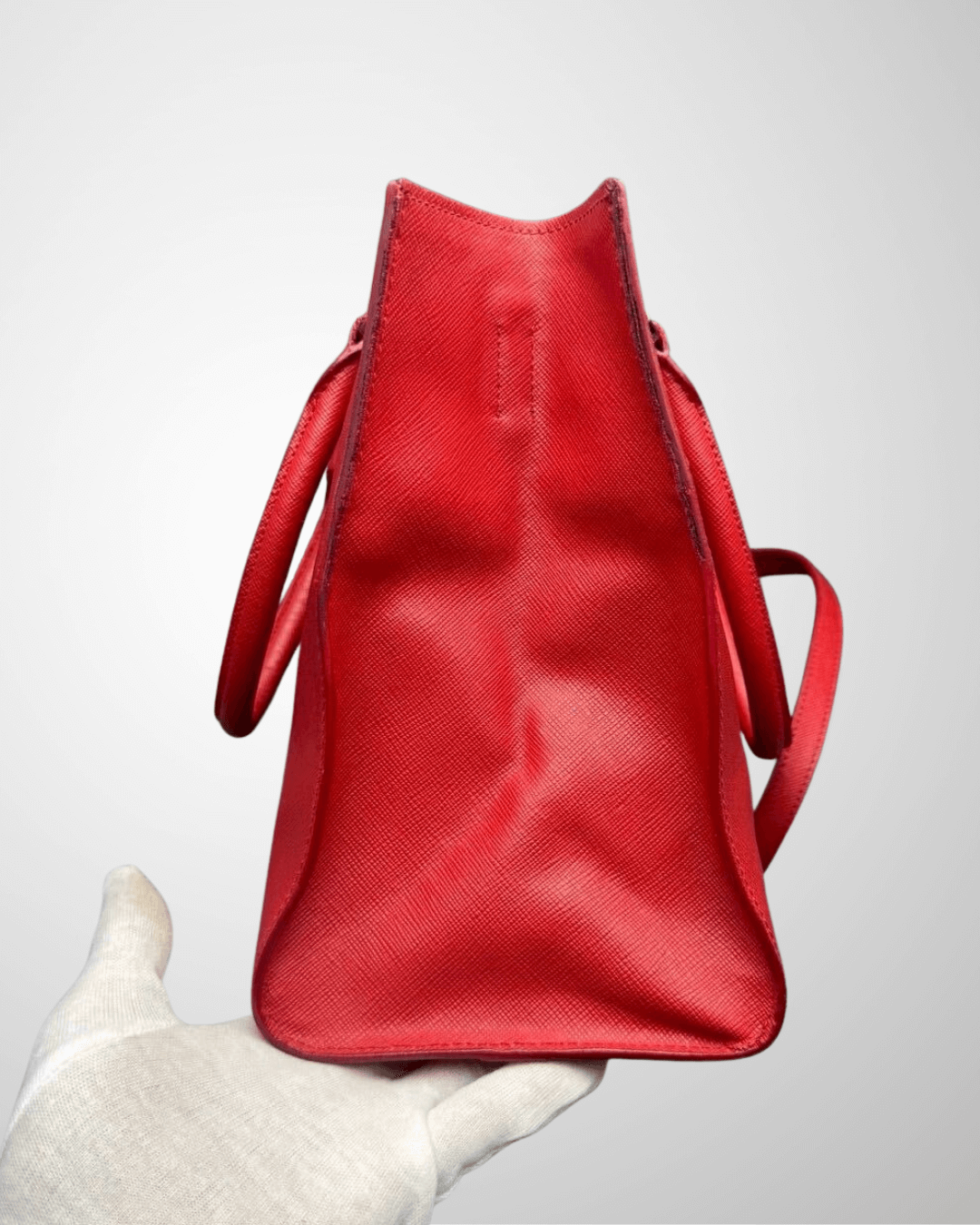 Prada Saffiano Galleria taske – sideprofil